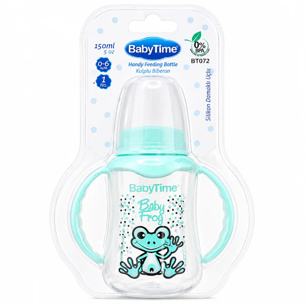 BABYTIME - BIBERON PP AVEC POIGNEES 150ML