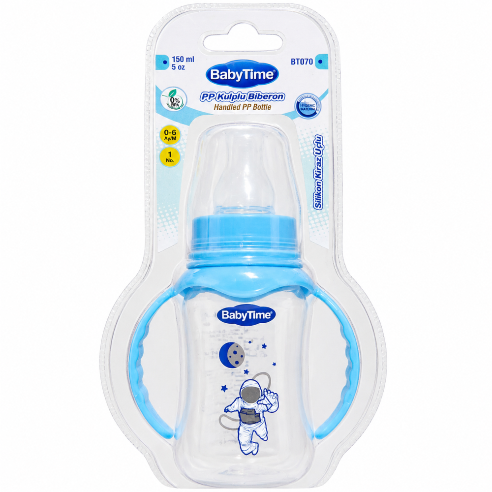 BABYTIME - BIBERON EN PP AVEC POIGNEES 150ML BT070