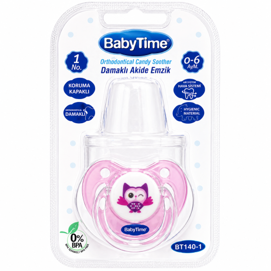 BABYTIME - SUCETTE ORTHODONTIQUE EN SILICONE 0-6MOIS