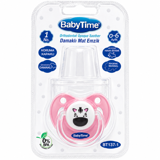 BABYTIME - SUCETTE ORTHODONTIQUE EN SILICONE 0-6MOIS