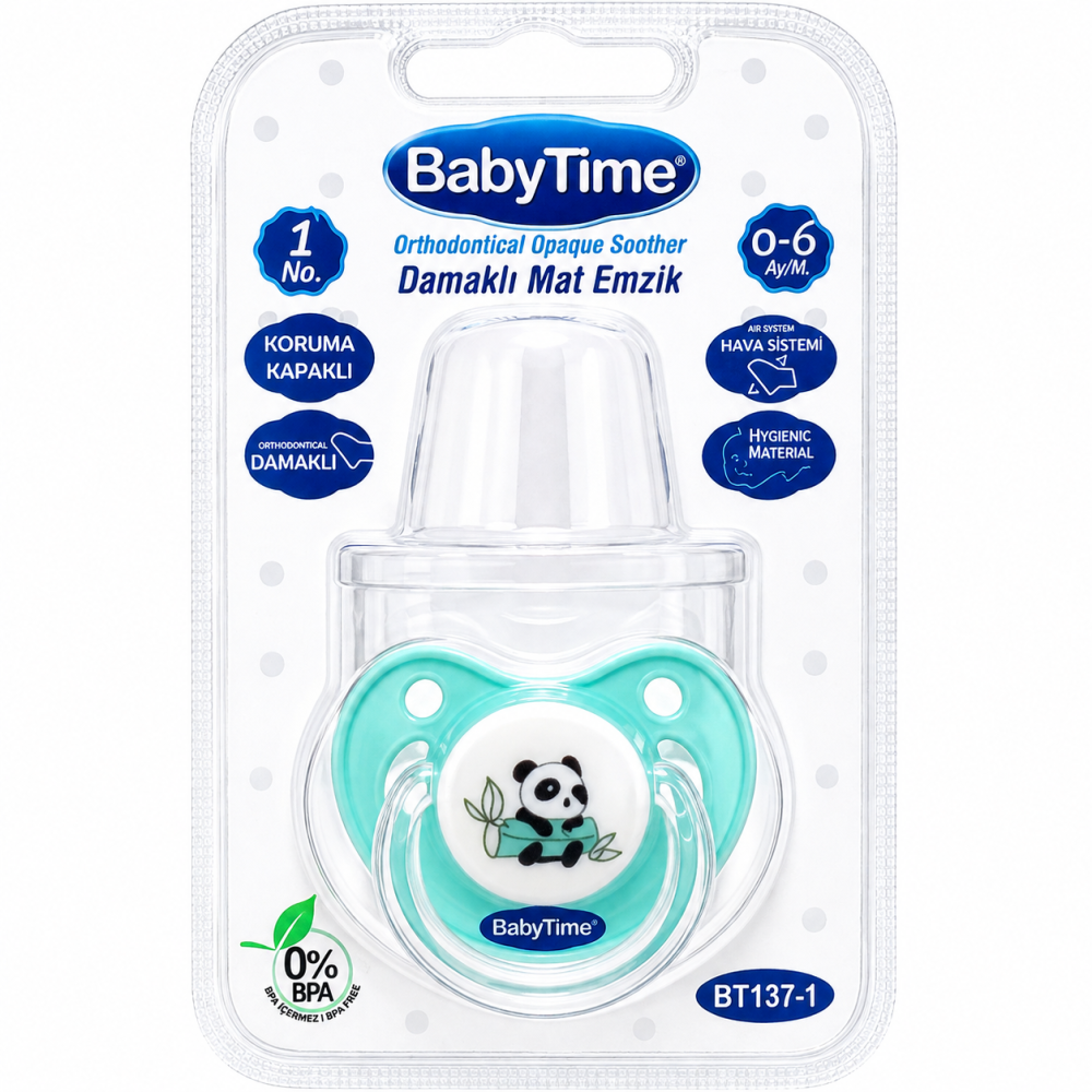 BABYTIME - SUCETTE ORTHODONTIQUE EN SILICONE 0-6MOIS