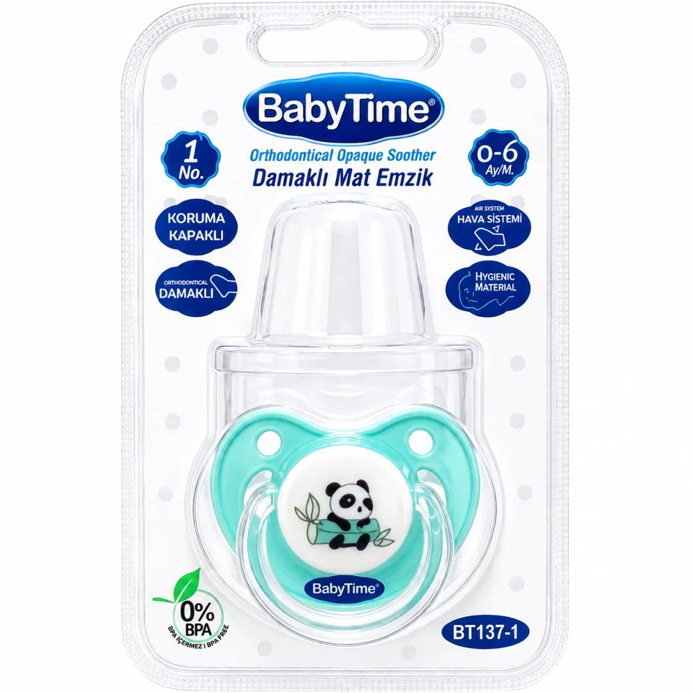 BABYTIME - SUCETTE ORTHODONTIQUE EN SILICONE 0-6MOIS