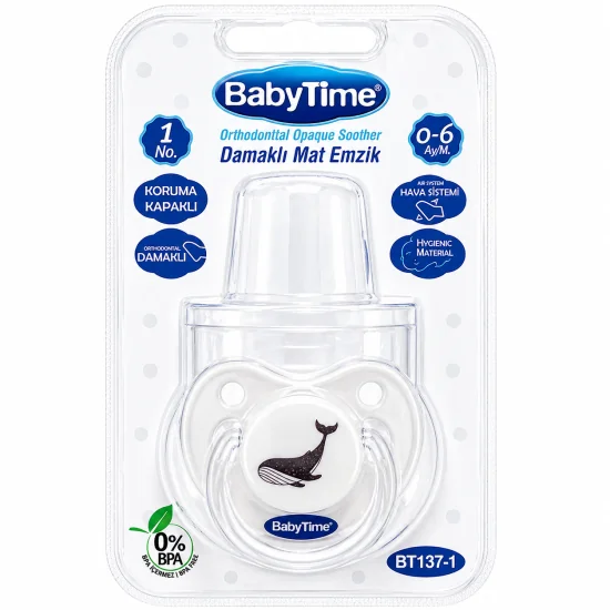BABYTIME - SUCETTE ORTHODONTIQUE EN SILICONE 0-6MOIS