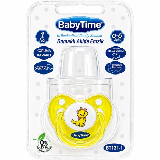 BABYTIME - SUCETTE ORTHODONTIQUE EN SILICONE 0-6MOIS