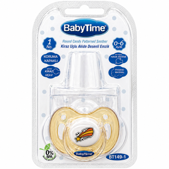 BABYTIME - SUCETTE ORTHODONTIQUE EN SILICONE 0-6MOIS