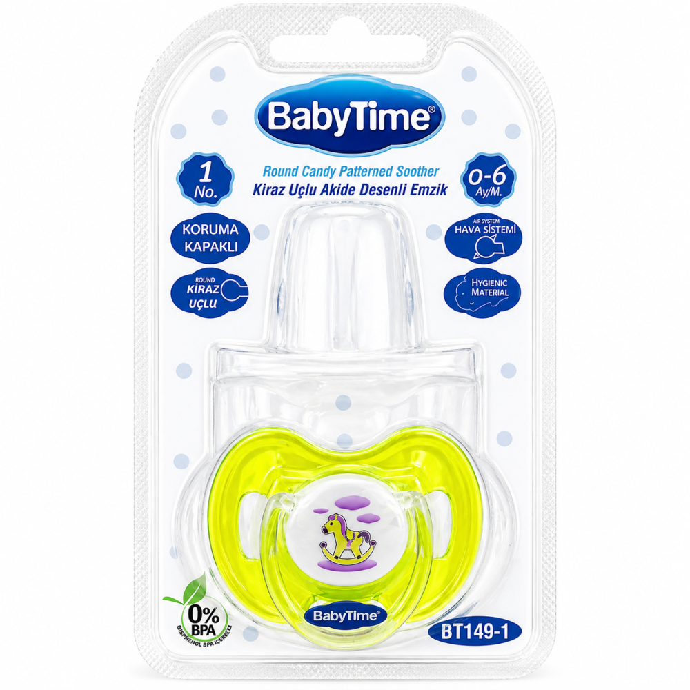 BABYTIME - SUCETTE ORTHODONTIQUE EN SILICONE 0-6MOIS