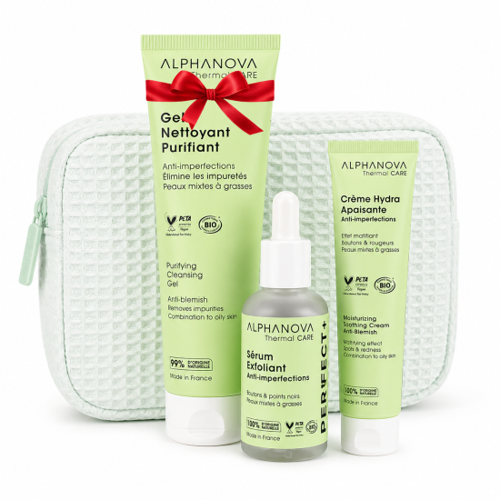 ALPHANOVA THERMAL CARE PERFECT+ - TROUSSE ROUTINE ANTI IMPRRFECTIONS ZERO BOUTON