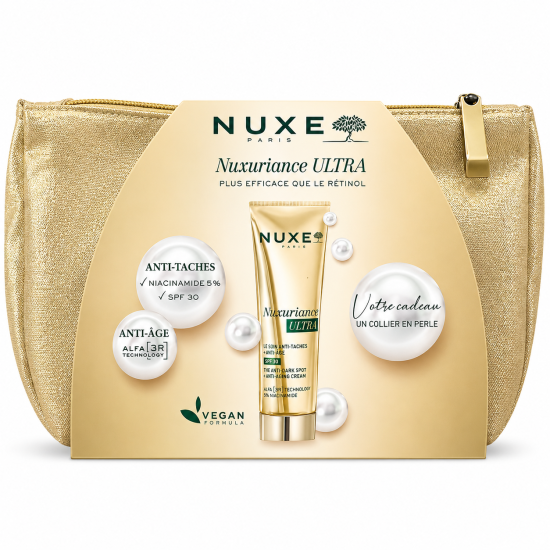 NUXE - TROUSSE NUXURIANCE ULTRA CREME ANTI TACHES SPF30 + COLLIER EN PERLE ET TROUSSE OFFERTS