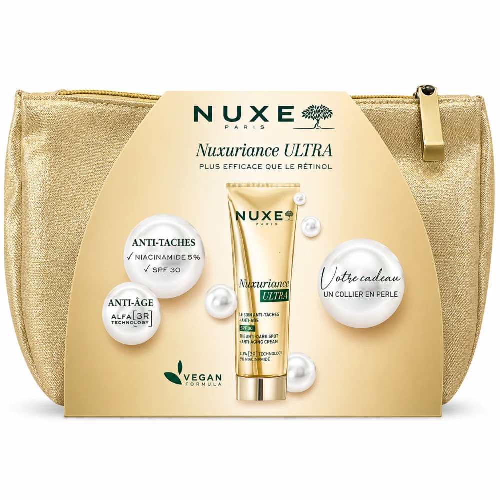 NUXE - TROUSSE NUXURIANCE ULTRA CREME ANTI TACHES SPF30 + COLLIER EN PERLE ET TROUSSE OFFERTS