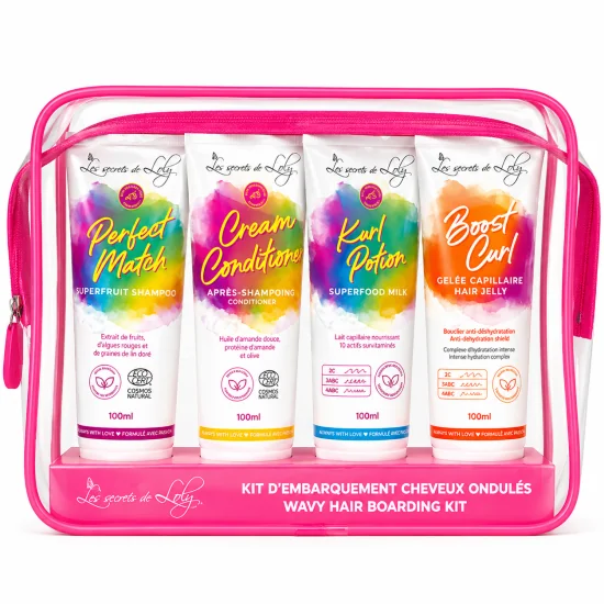 LES SECRETS DE LOLY - TROUSSE DE VOYAGE CHEVEUX ONDULES