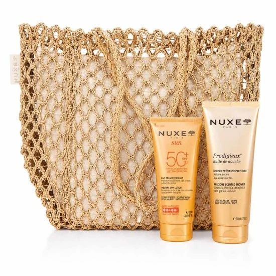 NUXE - LAIT SOLAIRE SPF50+ + HUILE DE DOUCHE 200ML ET SAC OFFERTS