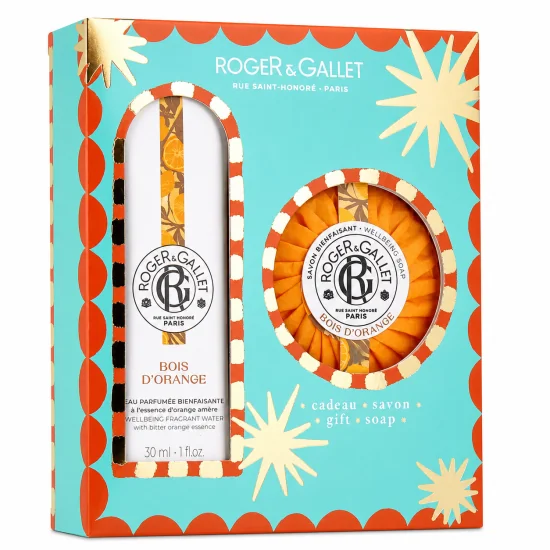 ROGER & GALLET - COFFRET EAU PARFUMEE BOIS D'ORANGE 30ML + SAVON BIENFAISANT OFFERT