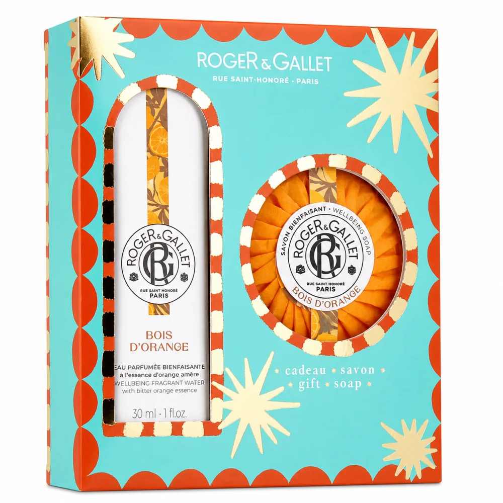 ROGER & GALLET - COFFRET EAU PARFUMEE BOIS D'ORANGE 30ML + SAVON BIENFAISANT OFFERT