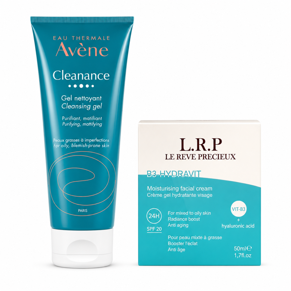 PACK - AVENE CLEANANCE GEL NETTOYANT + LRP CREME HYDRATANTE B3