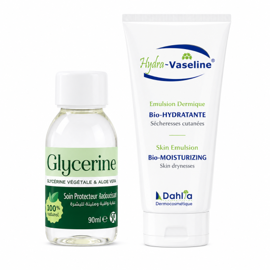 PACK HYDRATATION - GLYCERIALL GLYCERINE VEGETALE + HYDRAVASELINE EMULSION  HYDRATANTE