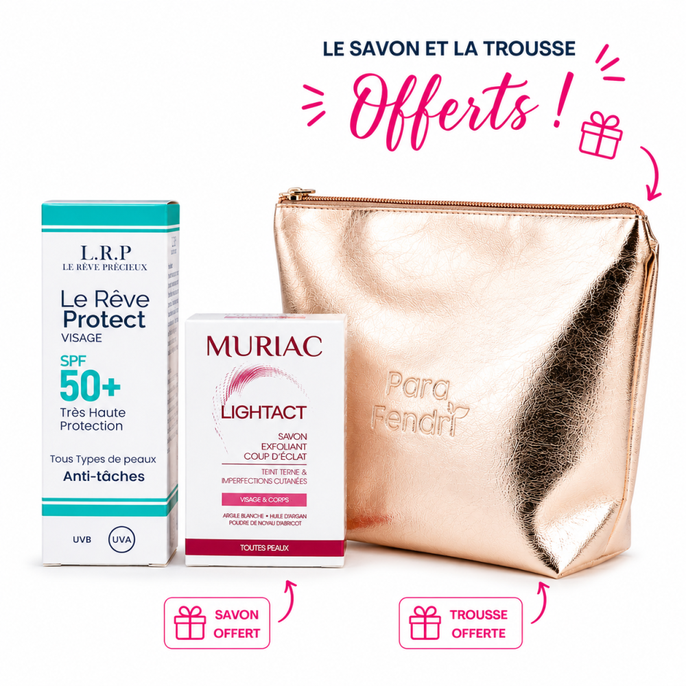 LRP - PACK : ECRAN ANTI TACHES INVISIBLE SPF50+ + MURIAC SAVON ECLAIRCISSANT ET TROUSSE OFFERTS