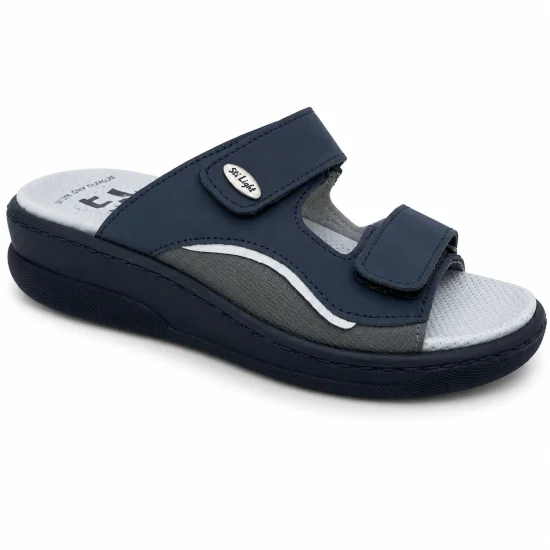 STI LIGHT - CLAQUETTES ORTHOPEDIQUES BLEUS HOMME