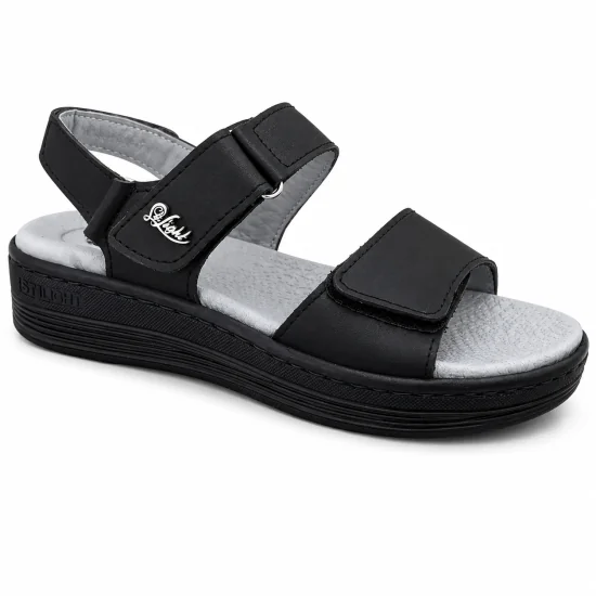 STI LIGHT - SANDALES ORTHOPEDIQUES NOIRS FEMME