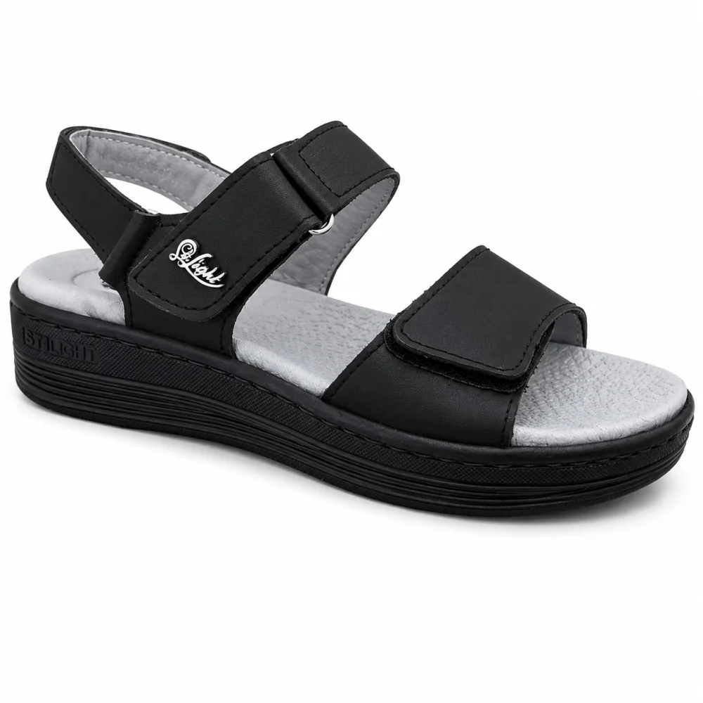 STI LIGHT - SANDALES ORTHOPEDIQUES NOIRS FEMME