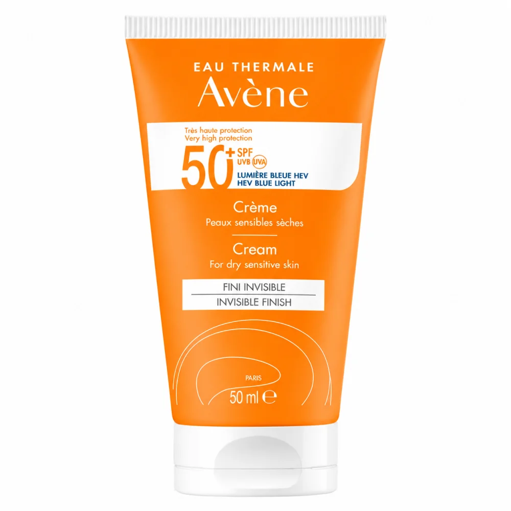 AVENE - SOIN SOLAIRE PEAUX SENSIBLES SECHES SPF 50+ 50ML