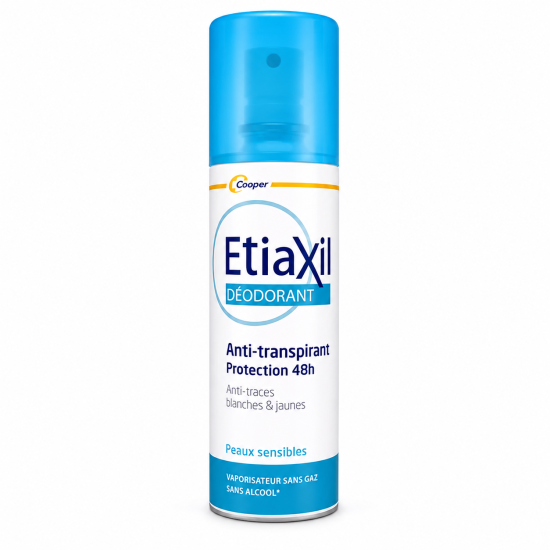 ETIAXIL DEODORANT ANTI-TRANSPIRANT 48H Aérosol 150ML pour Beauté