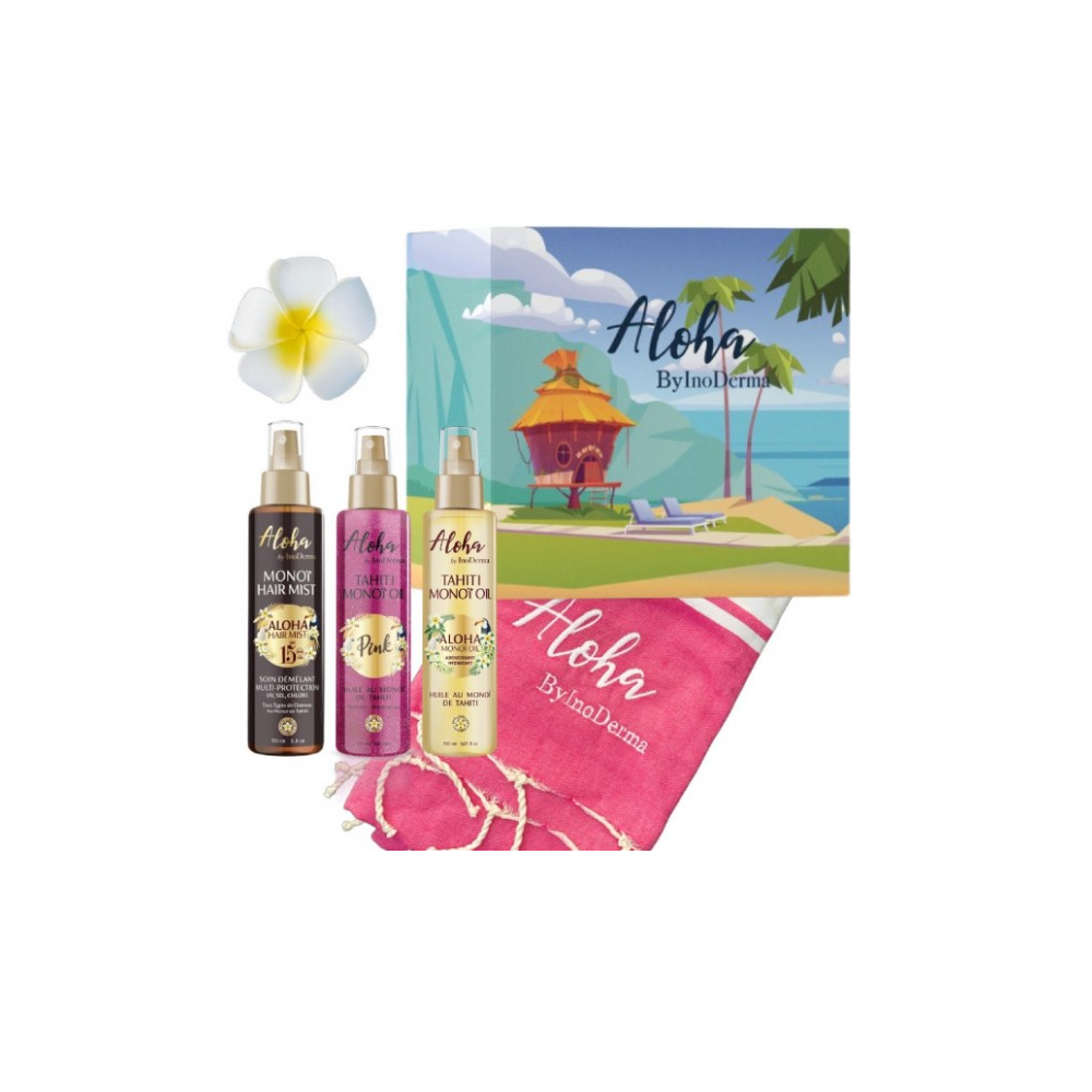ALOHA COFFRET SUMMER BODY and HAIR CARE - Pink pour Beauté