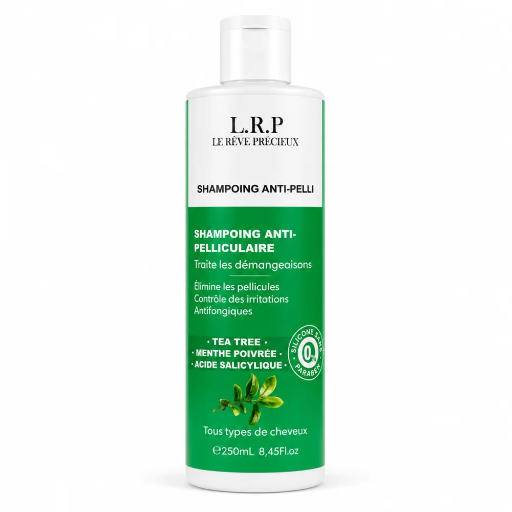 LRP - SHAMPOING ANTI PELLICULAIRE AU MENTHE POIVREE ,THE , ACIDE SA...