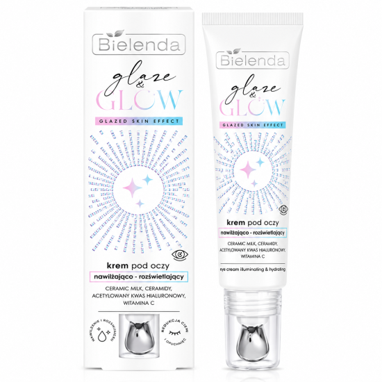 BIELENDA GLAZE & GLOW - CRÈME CONTOUR DES YEUX HYDRATANTE ET ILLUMINATRICE 15 ML