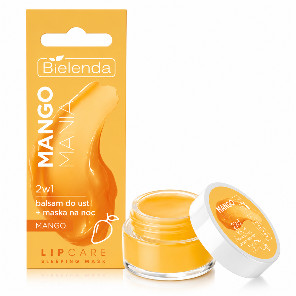 BIELENDA LIP CARE - MASQUE DE NUIT + BAUME 2EN1 EXTRAIT DE MANGUE & BEURRE DE KARITÉ 10 G