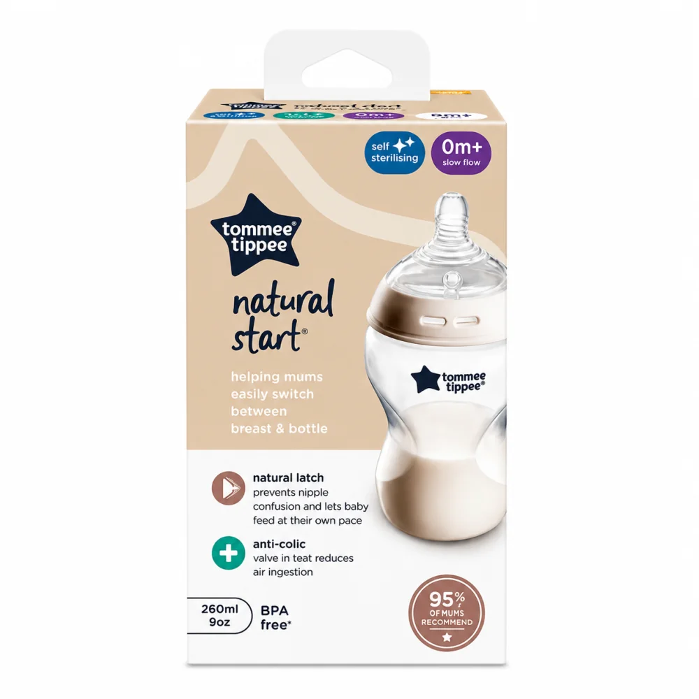 TOMMEE TIPPEE- BIBERON NATURAL START +0MOIS 260ML