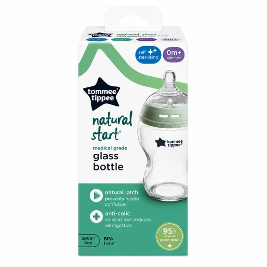 TOMMEE TIPPEE - BIBERON 250ML EN VERRE pour Maman et bébé