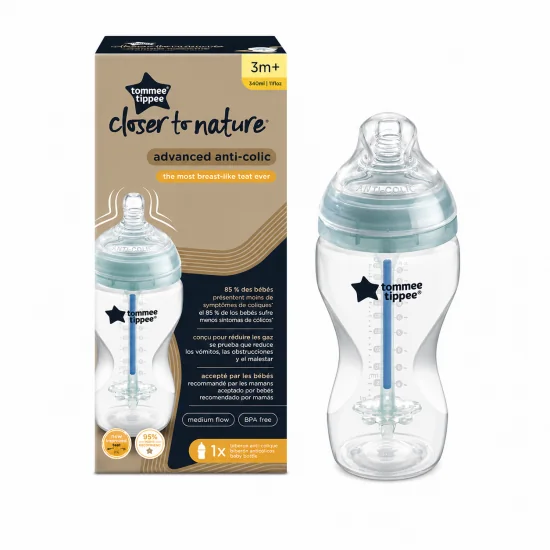 TOMMEE TIPPEE CLOSER TO NATURE - BIBERON  ANTI-COLIQUE +3MOIS 340ML