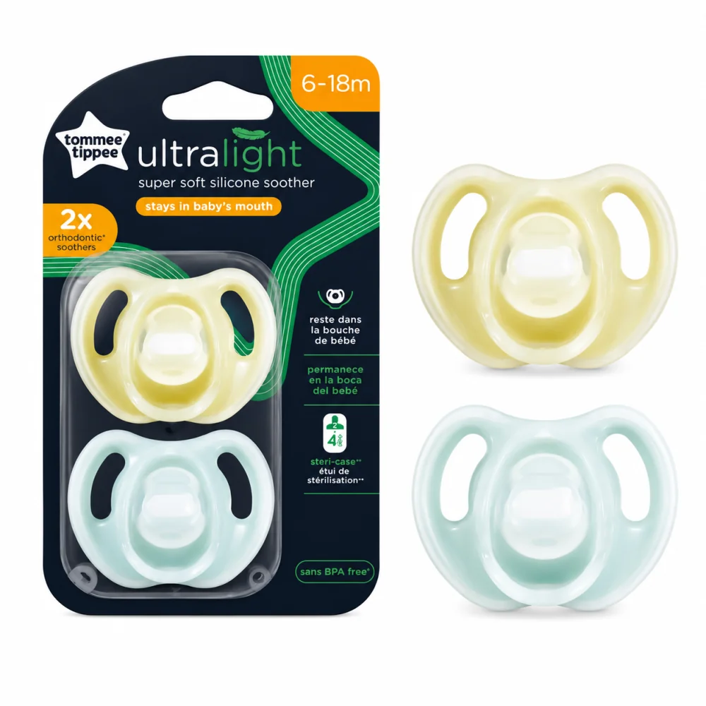 TOMMEE TIPPEE - LOT DE 2 SUCETTES ULTRA LEGERE 6-18 MOIS