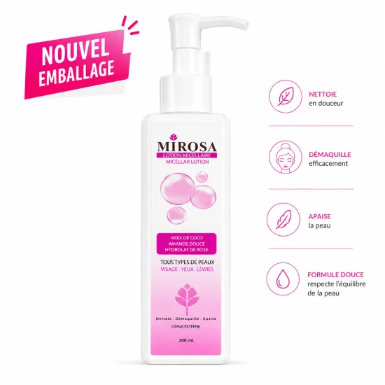 MIROSA EAU MICELLAIRE 200 ML pour Beauté