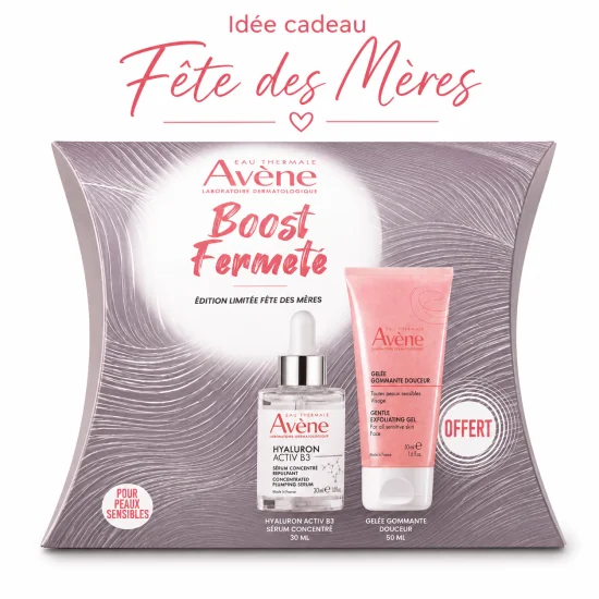 AVENE - COFFRET BOOST FERMETE : SERUM HYALURON ACTIV B3 + GELÉE GOMMANTE DOUCEUR 50ML OFFERTE