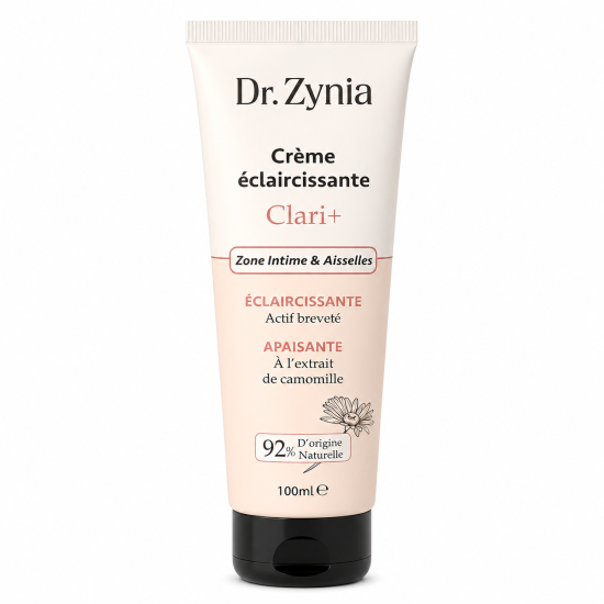 DR ZYNIA CLARI+ - CREME ECLAIRCISSANTE ZONE INTIME AISSELLES 100ML