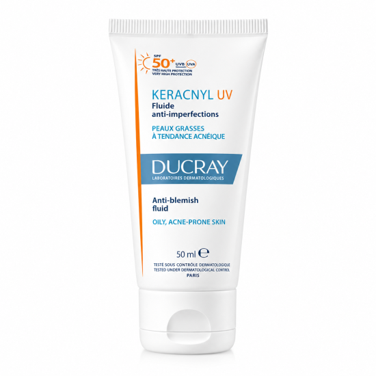 DUCRAY KERACNYL UV FLUIDE ANTI-IMPERFECTIONS PEAUX GRASSES A TENDAN...
