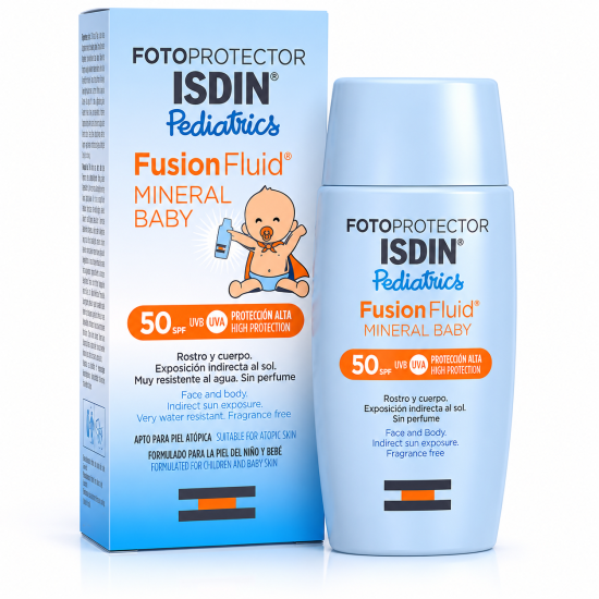 ISDIN FOTOPROTECTOR PEDIATRICS FUSION FLUID MINERAL BABY 50ML pour ...