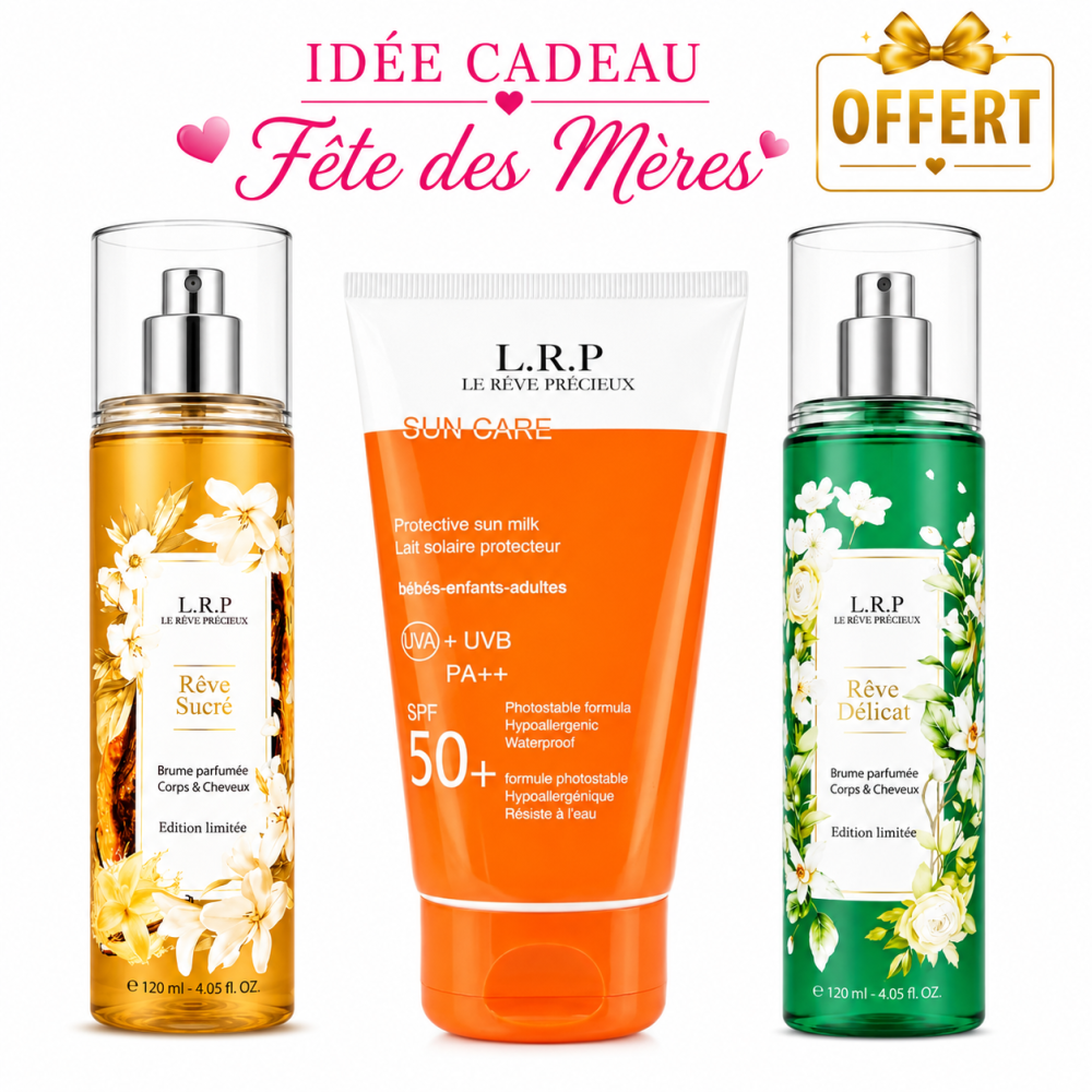 LRP - BRUME LE REVE SUCRE + LAIT SOLAIRE MINERAL SPF50+ + BRUME REVE LEGER OFFERTE