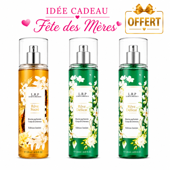 LRP - LOT DE 2 BRUMES PARFUMEES CORPS ET CHEVEUX + UNE BRUME OFFERTE