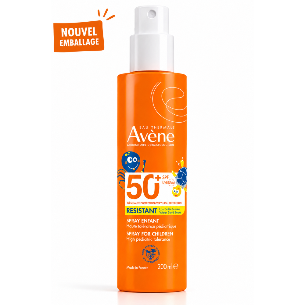 Avène SOLAIRE Enfant Spray Haute Protection SPF 50+, 200ml pour Corps