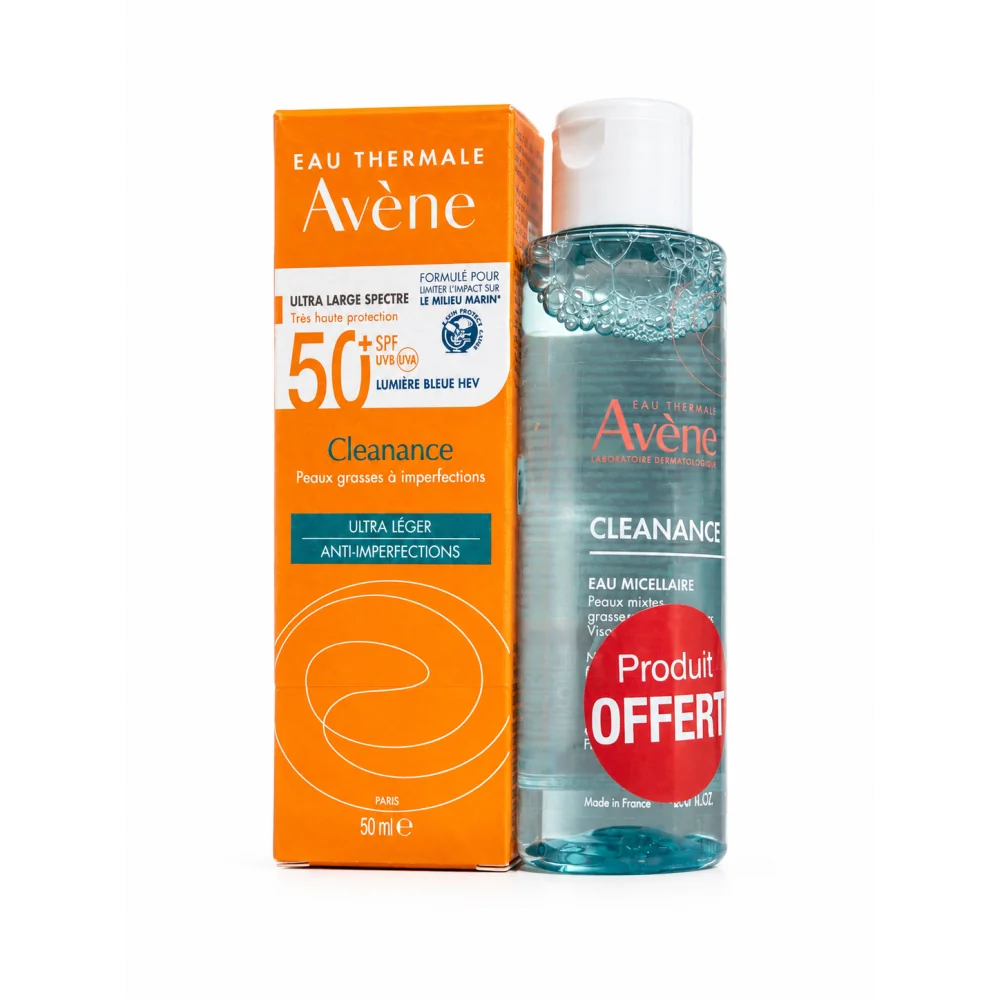 AVENE CLEANANCE - ULTRA LEGERE ANTI IMPERFECTIONS SPF50+ 50ML + EAU MICELLAIRE 100ML OFFERTE