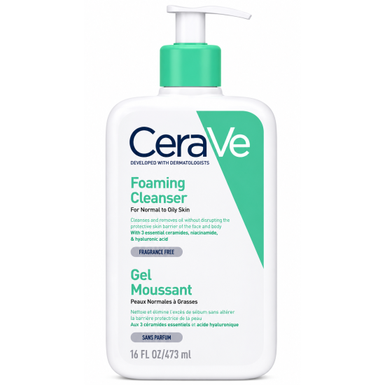 CERAVE GEL MOUSSANT NETTOYANT PEAUX NORMALES A GRASSES 473 ML pour ...