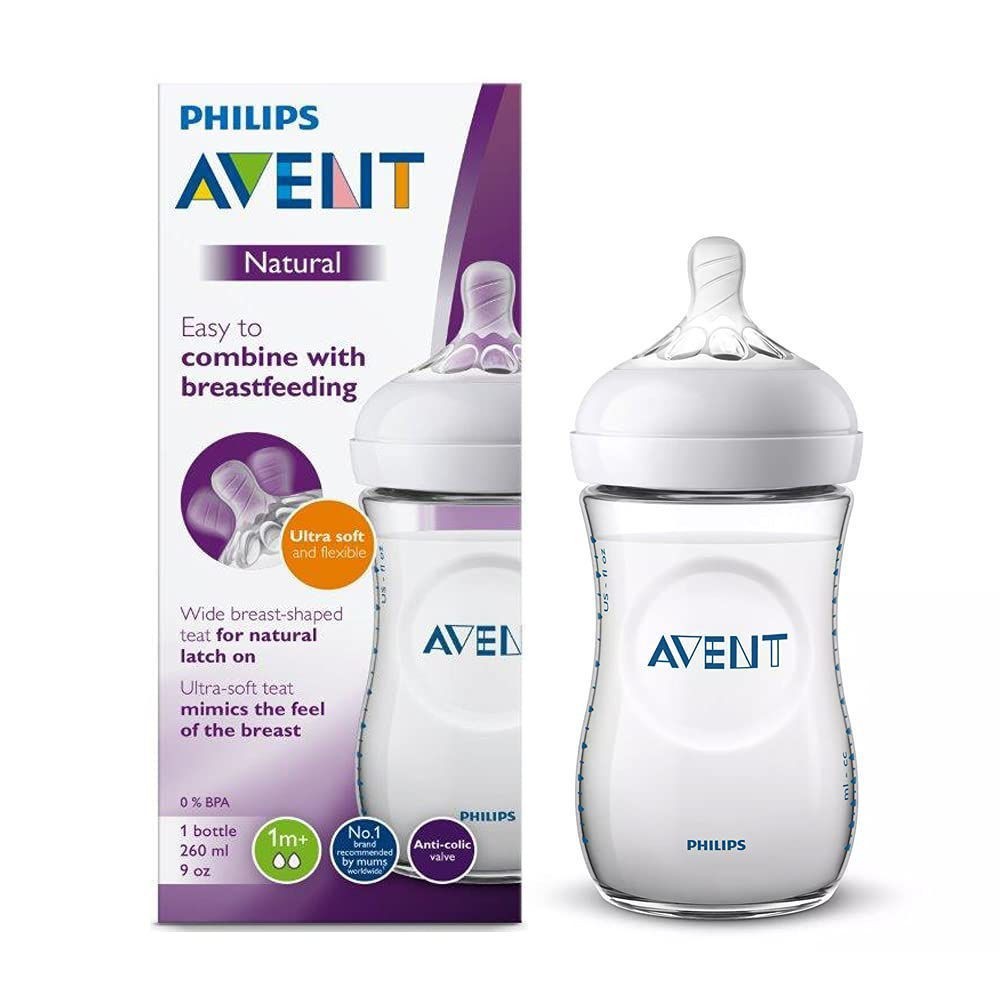 AVENT Biberon Natural 260 ml 0-6 Mois pour Beauté