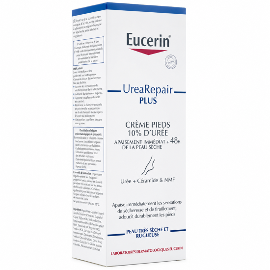 EUCERIN UreaRepair PLUS Crème Pieds 10% d'Urée pour Beauté