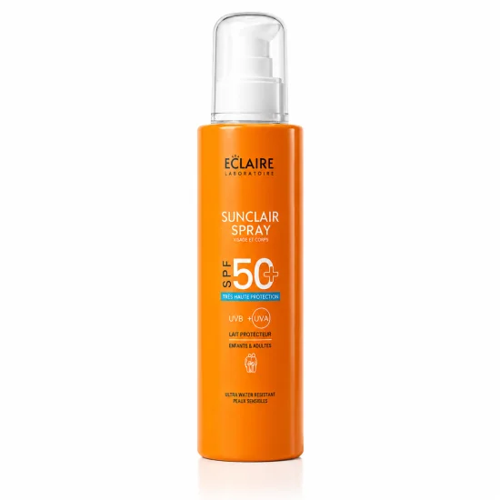 ECLAIRE SUNCLAIR - SPRAY SOLAIRE VISAGE ET CORPS SPF 50+ ENFANT ET ...