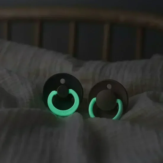 BIBS COLOUR - SUCETTES GLOW TAILLE 2 6-18 MOIS