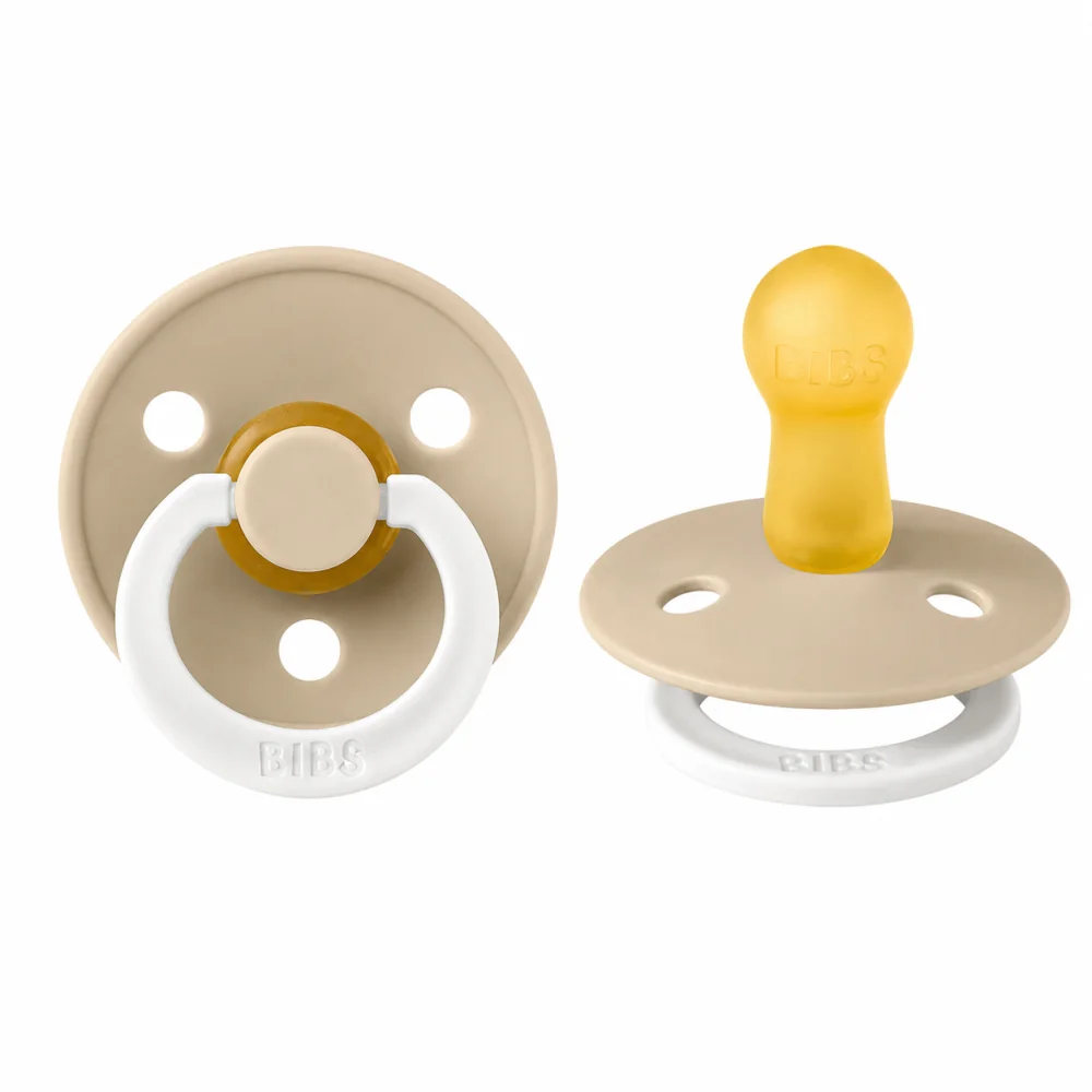 BIBS COLOUR - SUCETTES GLOW TAILLE 2 VANILLA 6-18 MOIS