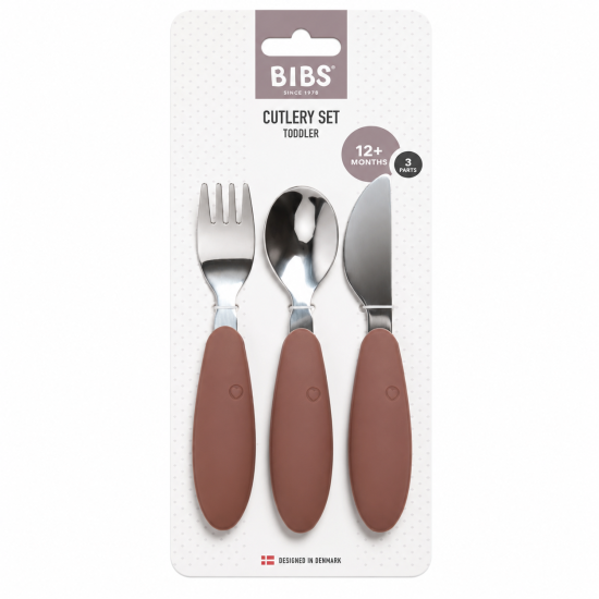 BIBS - SET DE COUVERTS ENFANT EN ACIER INOXYDABLE WOODCHUCK