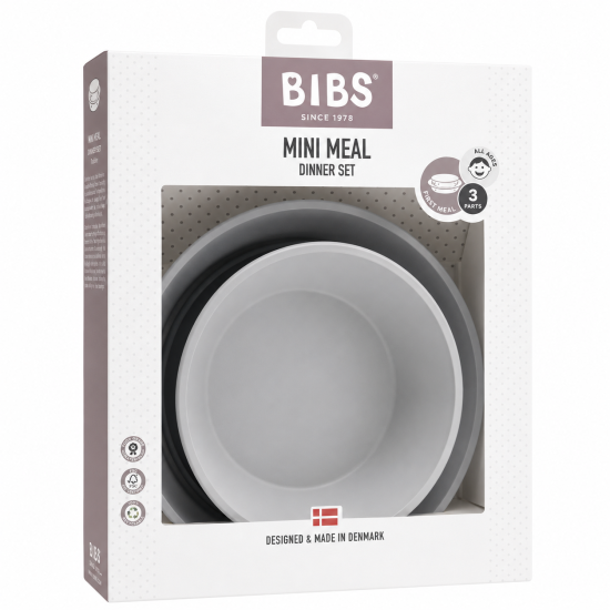BIBS - MINI MEAL DINNER SET LOT D’ASSIETTES 3 PIÈCES